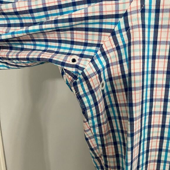 Southern Tide Plaid Long Sleeves Botton Down Shirts Men Size L - Picture 6 of 8